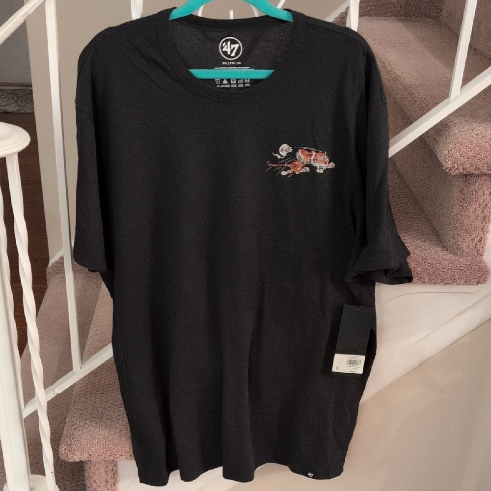 47 NFL Cincinnati Bengals Distressed Black Men's Tee In XXL NWT